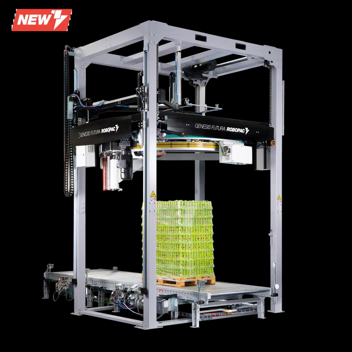 Envolvedora completamente automática con anillo giratorio.